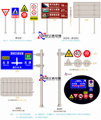 国城 道路桥梁限载标志牌 限轴重提示标志牌 公路禁令限速标志牌